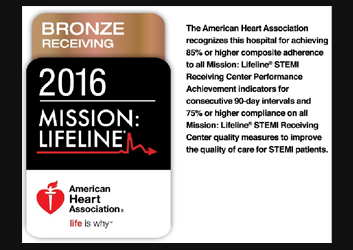  Mission: Lifeline® Bronze Receiving Quality Achievement Award