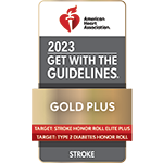 2023 Get with Guidelines Stroke/Type 2 Diabetes, Gold Plus from the American Heart Association