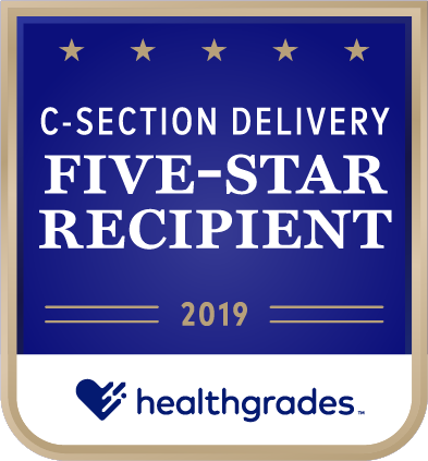 Healthgrades C-Section Delivery Five-Star Recipient 2019