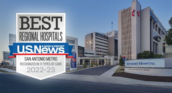 Best Regional Hospitals - U.S. News and World Report - San Antonio Metro - Recognized in 11 Types of Care 2022-2023